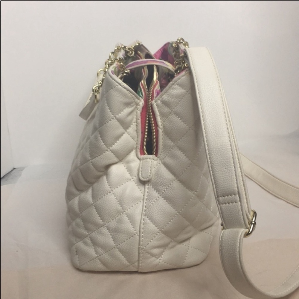 Betsey Johnson satchel with crossbody strap - Picture 2 of 10
